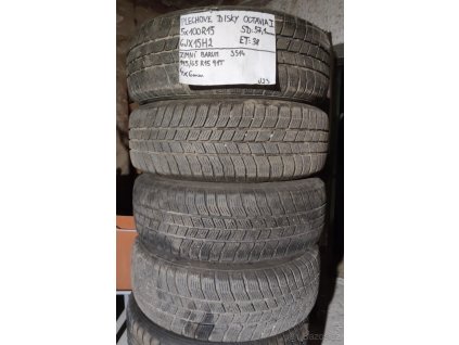 Plechové disky Octavia I. 5x100 R15 6Jx15H2 ET 38 se zimními pneu 195/65 R15