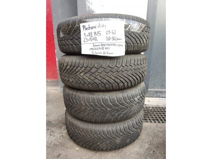 Plechové disky Octavia II 5x112 R15 6Jx15H2 ET 47 se zimními pneu 195/65 R15