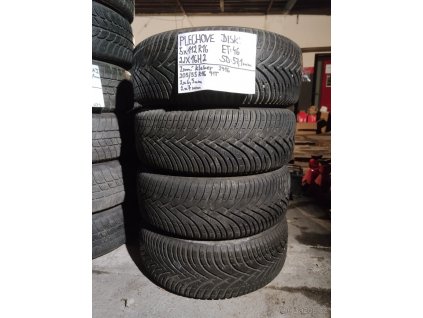 Plechové disky 5x112 R16 6Jx16H2 ET 46 se zimními pneu 205/55 R16
