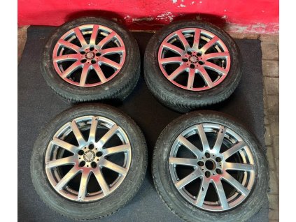 ALU disky Platin 5x112 R17 7,5Jx17H2 ET 35 se zimními pneu 215/55 R17