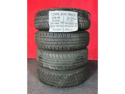 Plechové disky 5x100 R14  Fabia I, 5Jx14H2 ET 35 s letními pneu 165/70 R14