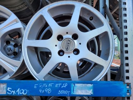6,5x15 ET28 4 x98 Disky > Alu DOTZ