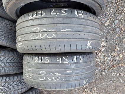 225/45 R17 91Y letní použité pneu DUNLOP SPORT MAXX RT2