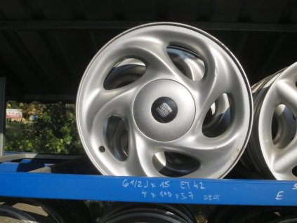 6,5x15 ET 42 4x100x57 orig. použitá Disky > Alu SEAT