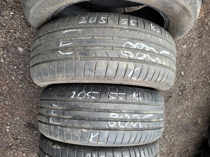 205/55 R16 91W letní použité pneu DUNLOP SPORT BLURESPONSE