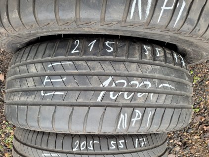 215/55 R17 94V letní použité pneu BRIDGESTONE TURANZA T005