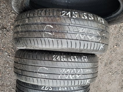 215/55 R17 94W letní použité pneu MICHELIN PRIMACY 3