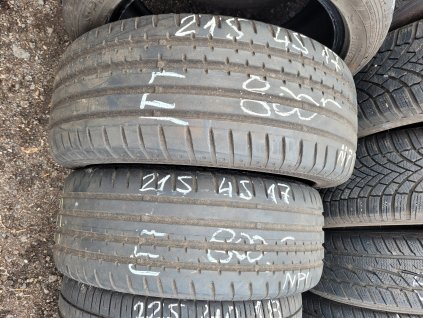 215/45 R17 87V letní použité pneu CONTINENTAL SPORT CONTACT 2