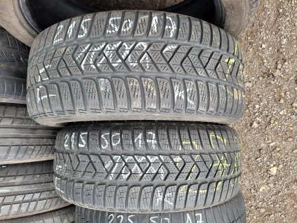 215/50 R17 95V zimní použité pneu PIRELLI WINTER SOTTO ZERO 3