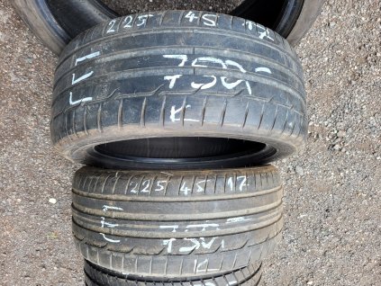 225/45 R17 91W letní použité pneu DUNLOP SPORT MAXX RT