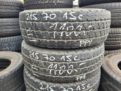 215/70 R15 C 109/107S letní použité pneu BRIDGESTONE DURAVIS