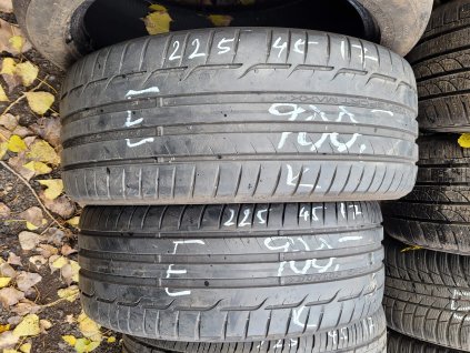 225/45 R17 91W letní použité pneu DUNLOP  SPORT MAXX RT2