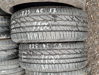 225/45 R17 91W letní použité pneu BRIDGESTONE TURANZA ER300