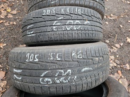 205/55 R16 91H zimní použité pneu NOKIAN WR A3