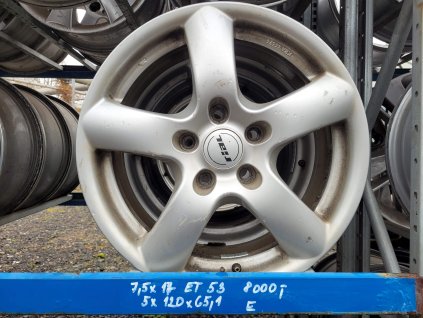 7,5x17 ET53 5 x112x65,1 použitá Disky > Alu RIAL