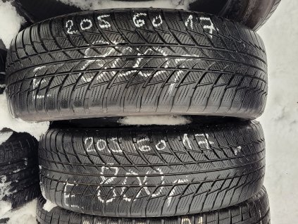 205/60 R17 93H zimní použité pneu BRIDGESTONE BLIZZAK LM 001