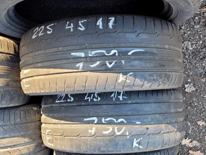 225/45 R17 91W letní použité pneu DUNLOP SPORT MAXX RT