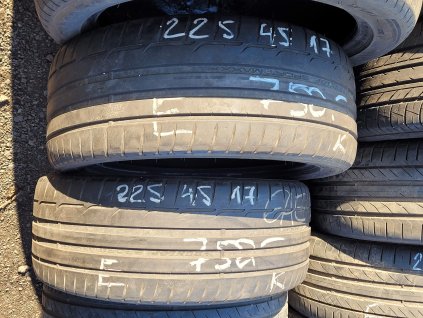 225/45 R17 91W letní použité pneu DUNLOP SPORT MAXX RT