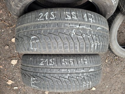 215/55 R17 98V zimní použité pneu HANKOOK WINTER ÍCEPT EVO 2