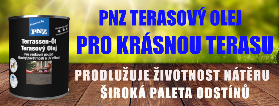 PNZ - nátěry teras na bázi olejů a vosků