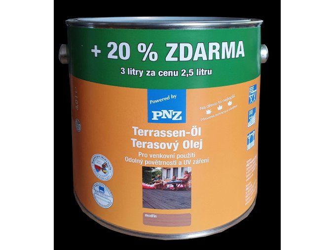 PNZ Terasový olej - Modřín 3 L