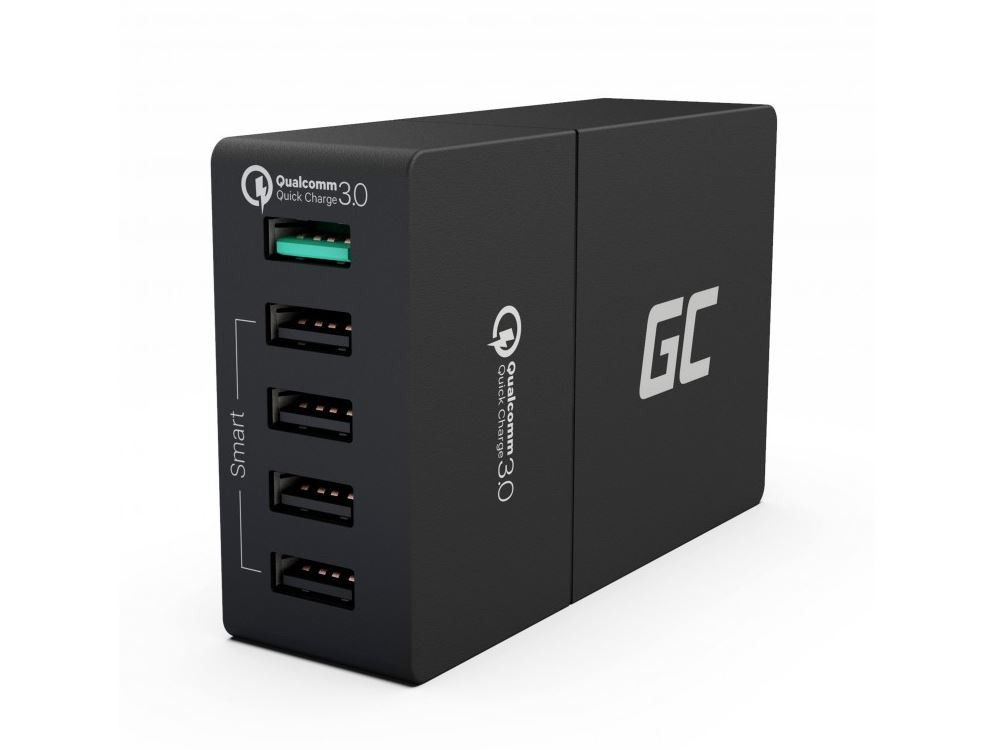 Levně Green Cell Charger 5xUSB Quick Charge 3.0