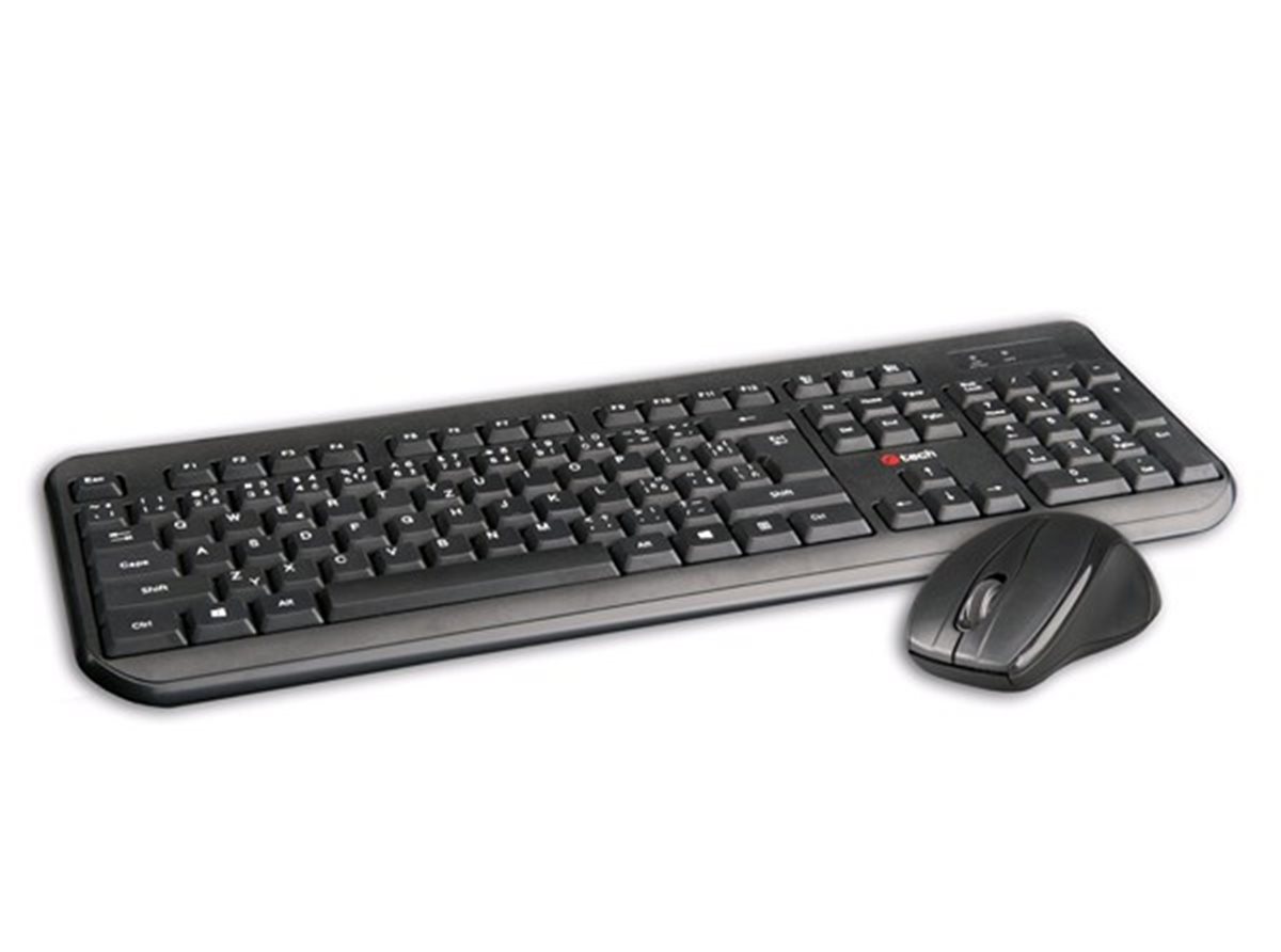 Levně C-TECH WLKMC-01, bezdrátový set klávesnice s myší