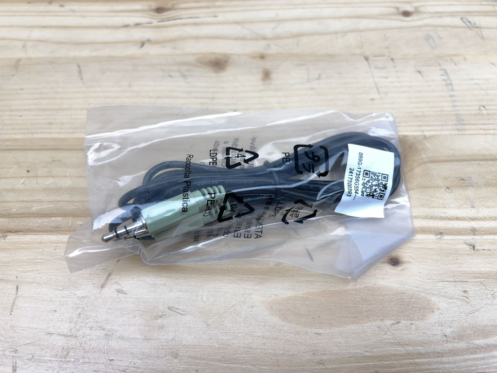 Levně Kabel propojovací audio JACK AUX 3.5mm 1m