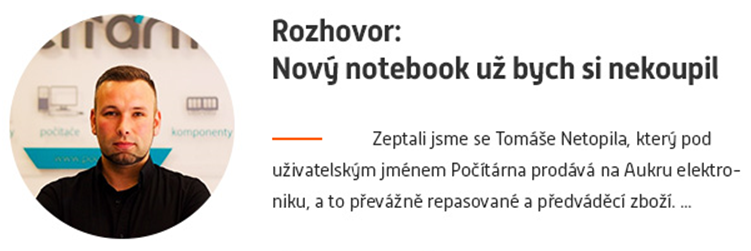 Rozhovor pro AUKRO.CZ