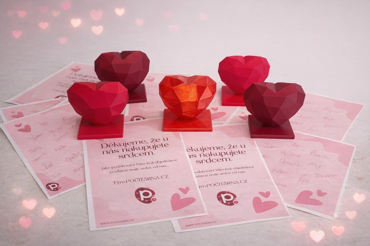 Valentýn u nás ve znamení 3D srdíček ❤️
