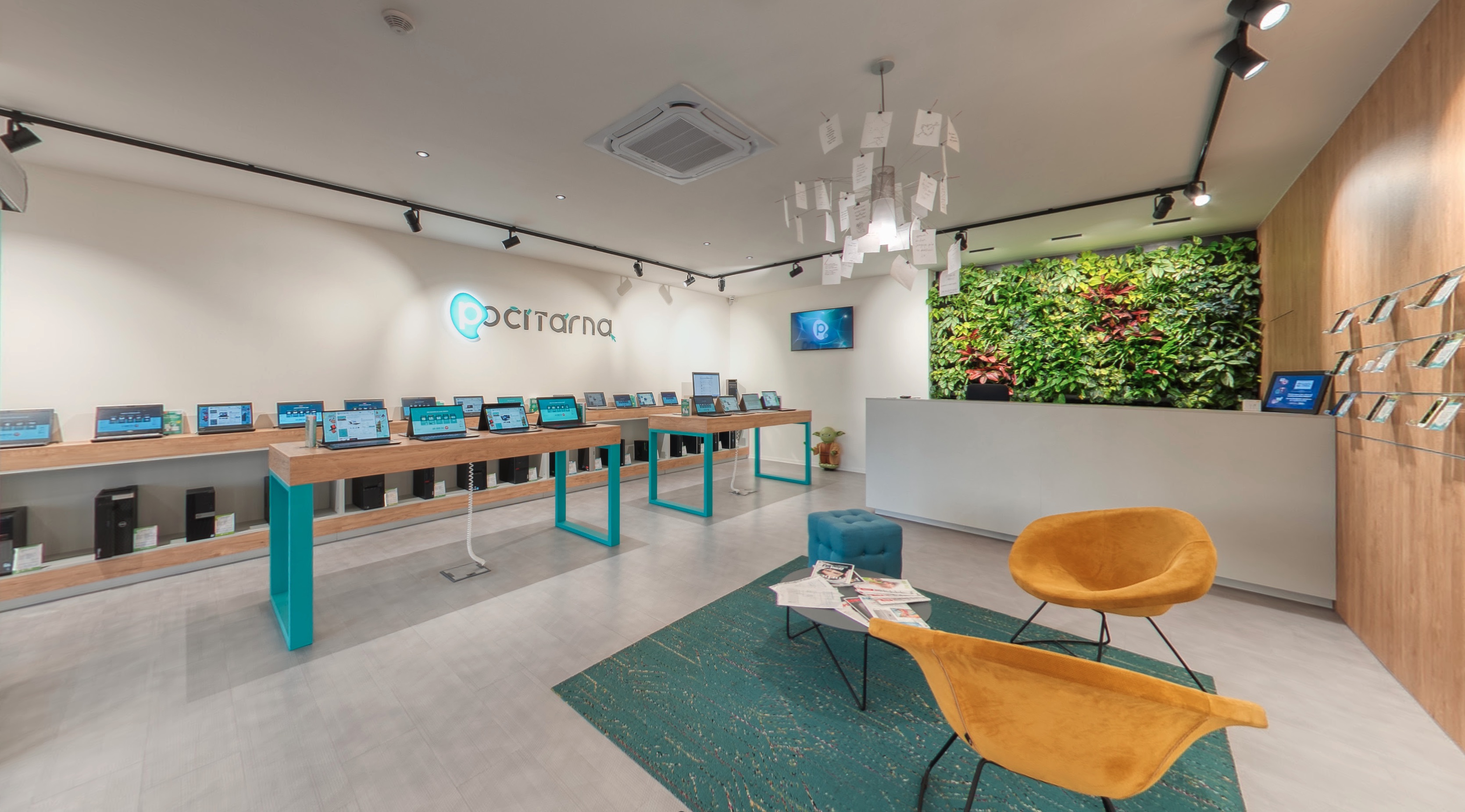 Interiér prodejny Počítárna Brno