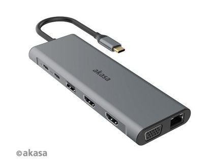 Dokovací stanice Akasa USB C 14v1 60W (2)