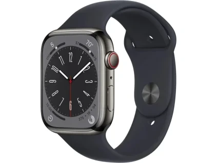 Apple Watch Series 8 45mm Nerezová ocel Midnight Cellular