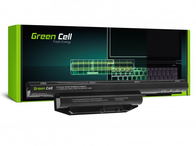 Green Cell Baterie pro Fujitsu LifeBook A514 A544 A555 AH544 AH564 E547 E554 E733 E734 E743 E744 E746 E753 E754 S904 / 10.8V 2000mAh (FS30)