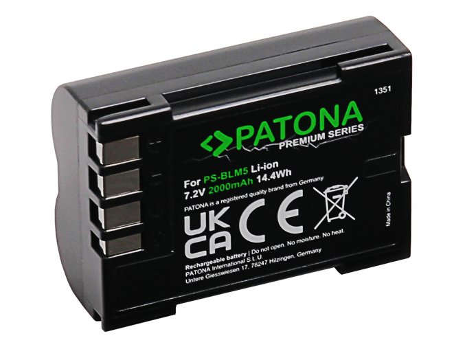 Aku Olympus BLM1/BLM5 2000mAh Li-Ion 7,2V Premium