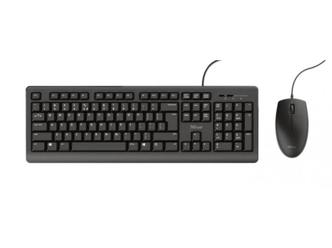 TRUST set klávesnice + myš Spill resistant CZ/SK