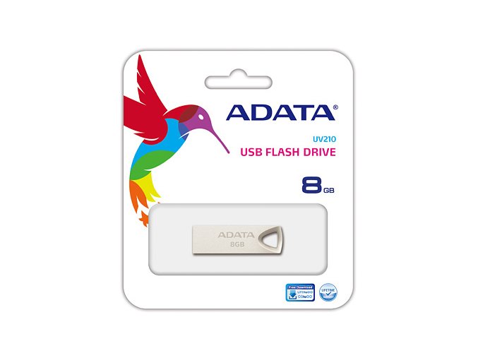 ADATA Flash Disk 8GB USB 2.0, UV210, Kovový