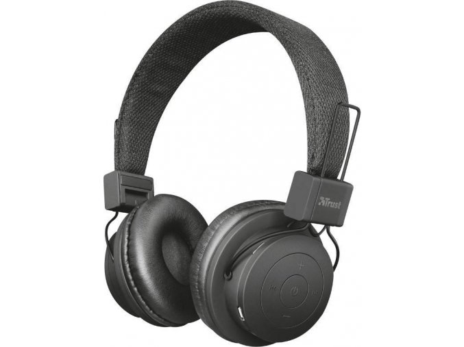 Sluchátka Trust Leva wireless bluetooth headphone Černá 1