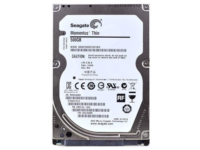 HDD 500GB, SATAII 7200RPM, 32MB cache, 2.5'' - výměna za stávající disk