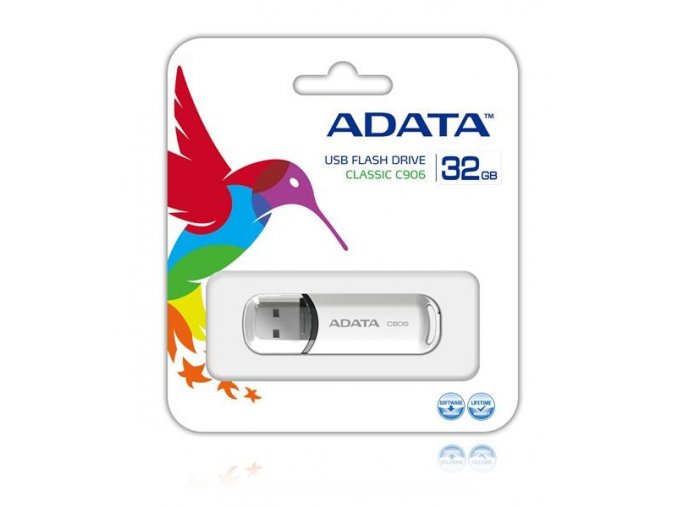 ADATA Flash Disk 32GB USB 2.0 Classic C906, bílý