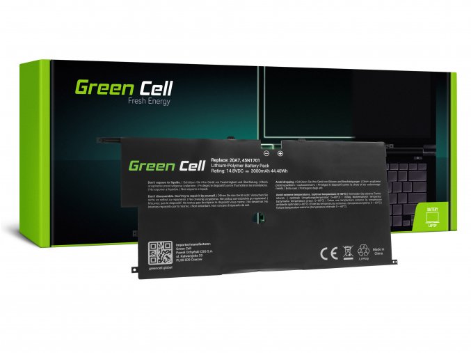 Green Cell Baterie pro Lenovo ThinkPad X1 Carbon 2nd Gen 14,4V 3000mAh 1