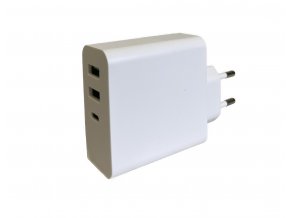 Nabíjecí adaptér/rychlonabíječka 65W PD Charger USB - Bílá