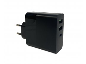 Nabíjecí adaptér/rychlonabíječka 65W PD Charger USB - Černá