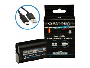 Aku Panasonic DMW-BLC12 1100mAh Li-Ion Platinum USB-C nabíjení