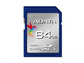 ADATA SDXC Karta 64GB UHS-I Class 10 Premier