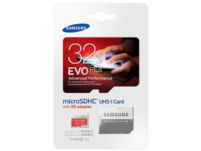 Samsung Micro SDHC 32GB EVO Plus Class 10 UHS I + SD adaptér ean 1