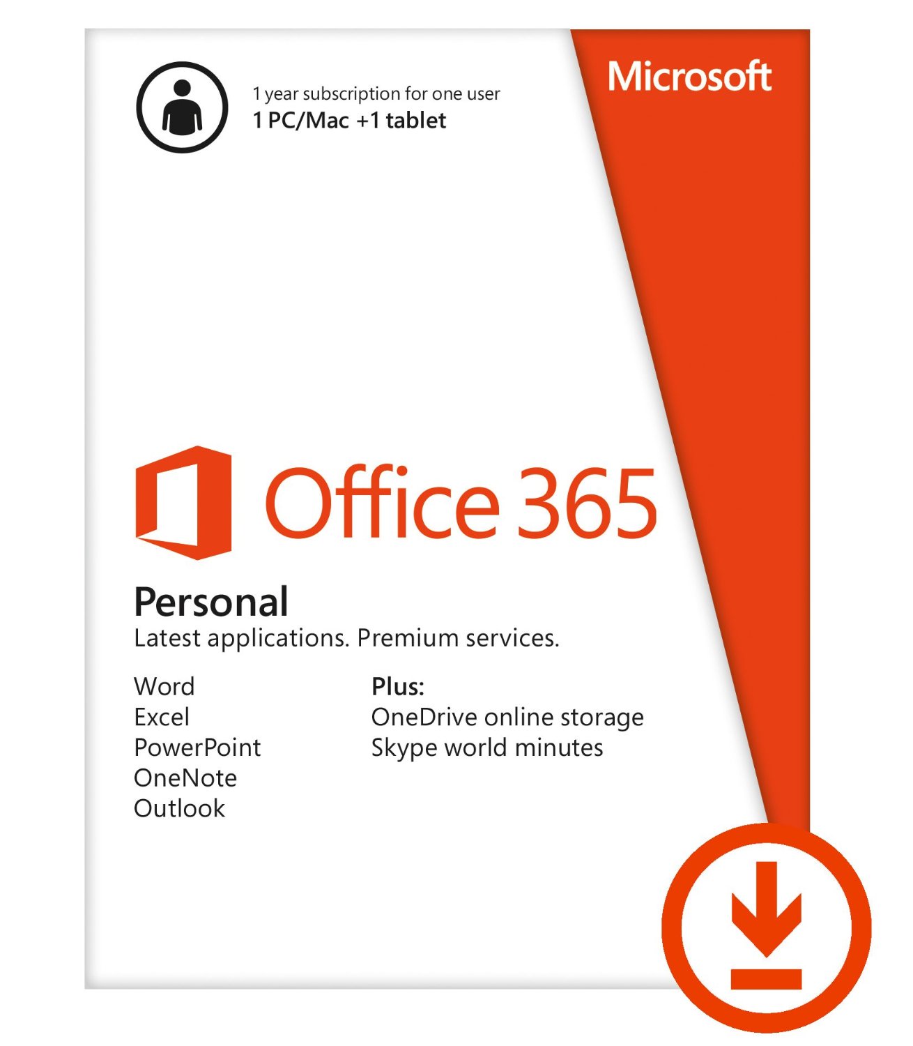 Microsoft Office 365 Personal CZ pro jednotlivce, 1rok QQ2-00742