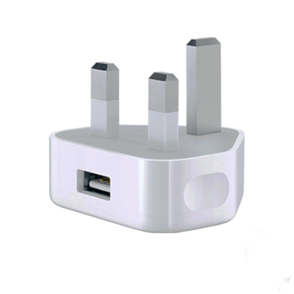 Mini USB nabíječka UK pro Apple iPhone - bílá