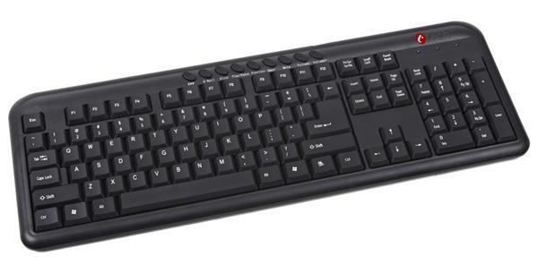 C-TECH klávesnice KB-M-102 USB, multimediální, slim, black, CZ/SK
