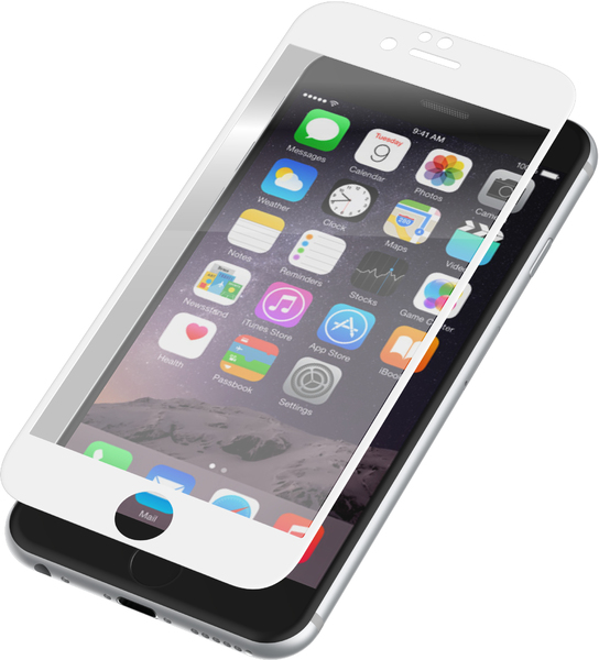 Ochranné 3D tvrzené sklo pro Apple iPhone 6 a 6s - Bílé